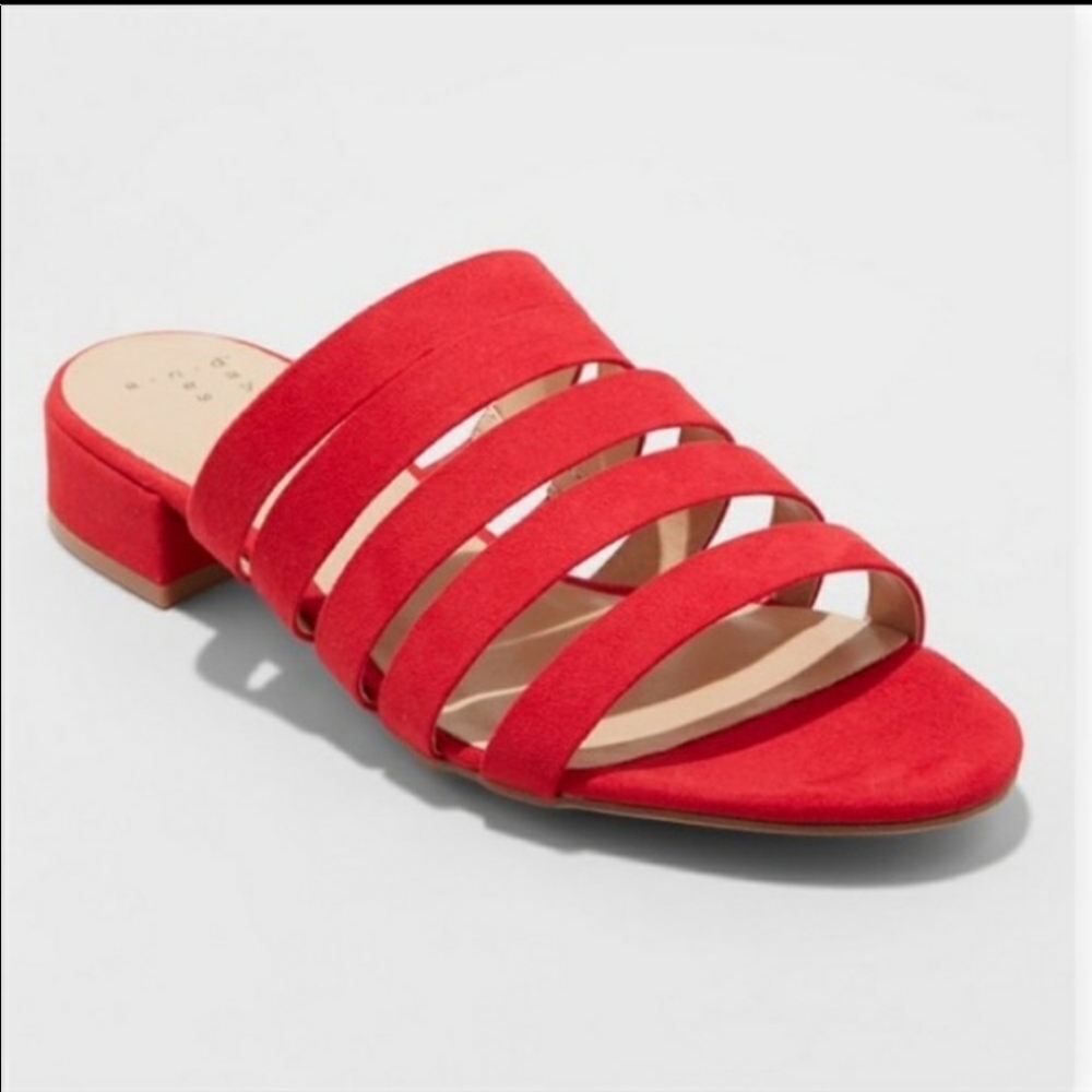 A New Day Amali Multi Strap Mule Slide Sandal 7.5